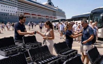 Come organizzare gli audioriceventi per centinaia di crocieristi in una sola giornata